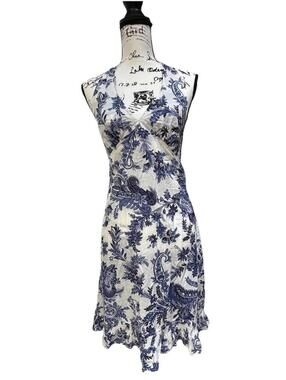 Tommy Bahamas Blue Floral Sun Dress. Size S. EUC
